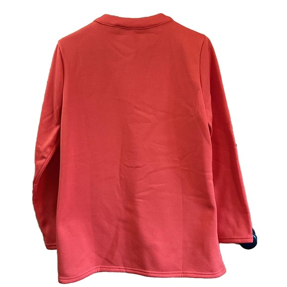 NWT, Floral Blooming Women’s Sz Medium Red Button Front Jacket w/Pockets - Picture 10 of 16